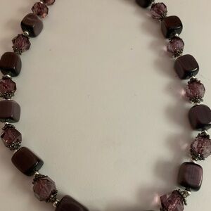Elegant Purple Beaded Necklace